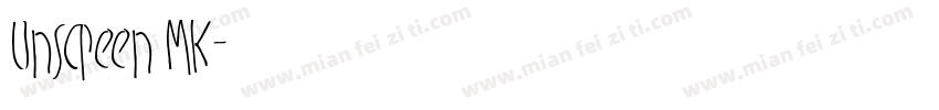Unscreen MK字体转换